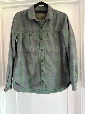REI Co-Op Flannel Shirt Long Sleeve Green Button Up Cozy 100% Cotton
Medium